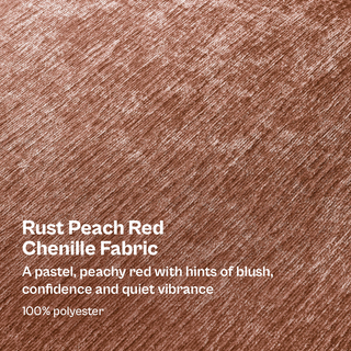 Macy Washable Slipcover Only (3 Seater), Rust Peach Red Chenille