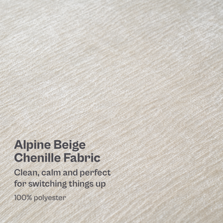 Macy Washable Slipcover Only (3 Seater), Alpine Beige Chenille