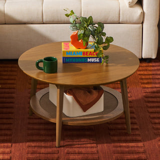 Retrovie Mid-Century Modern 31" Round Coffee Table