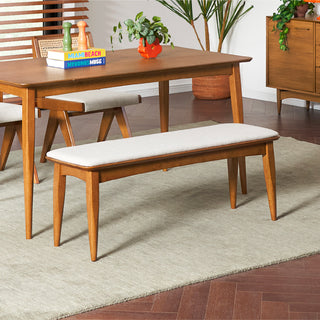 Retrovie Mid-Century Modern 47" Dining Bench