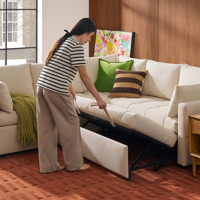 SleepStash 2 Seater Armless Pull-Out Sleeper