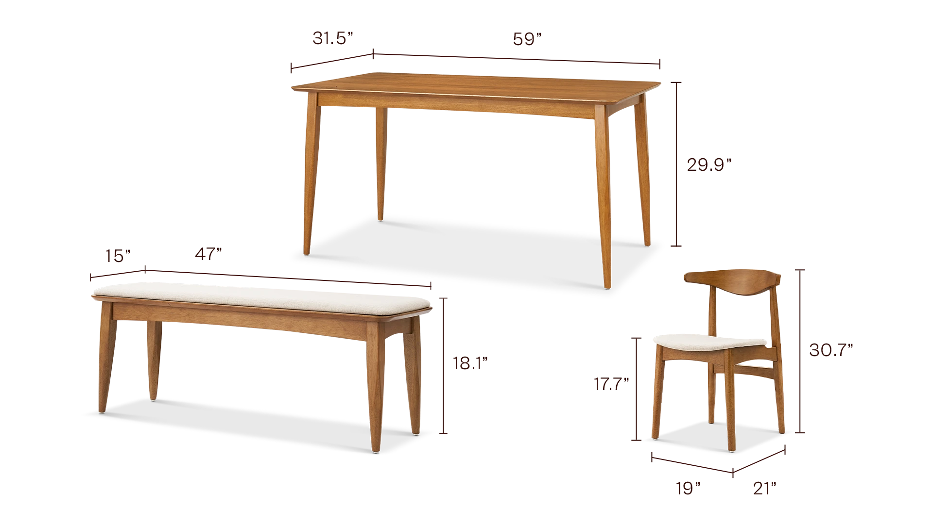 Retrovie 4S Dining Set