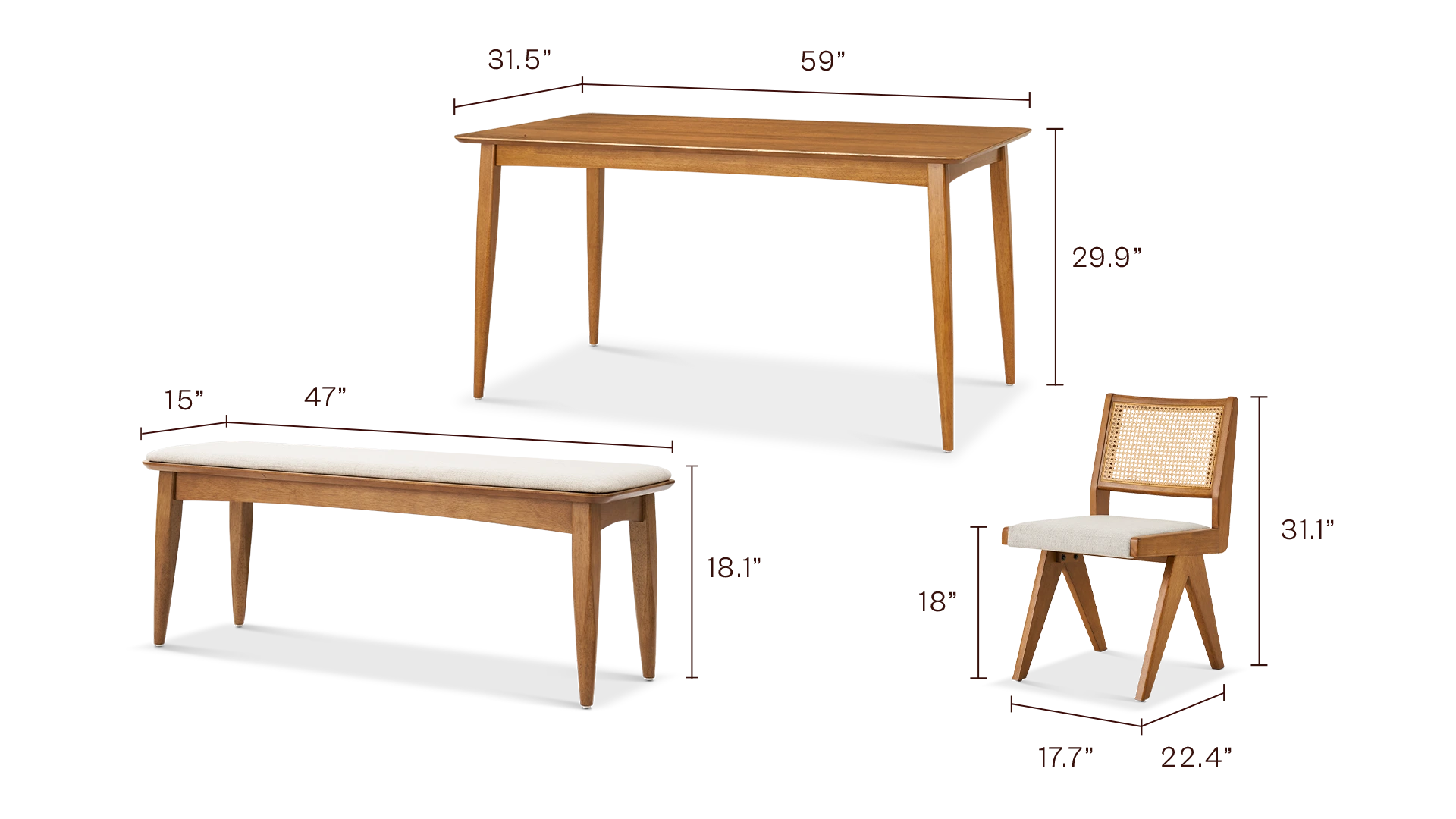 Retrovie 4S Dining Set