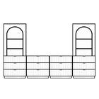 Dresser Bookcases with Dressers for TVs up to 85"