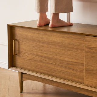 Retrovie Mid-Century Modern 59" TV Stand & Storage Coffee Table Set