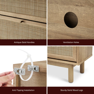 Hannah Shoe Cabinet, Riviera Oak