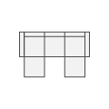 5-Seat U-Shaped Slipcover
