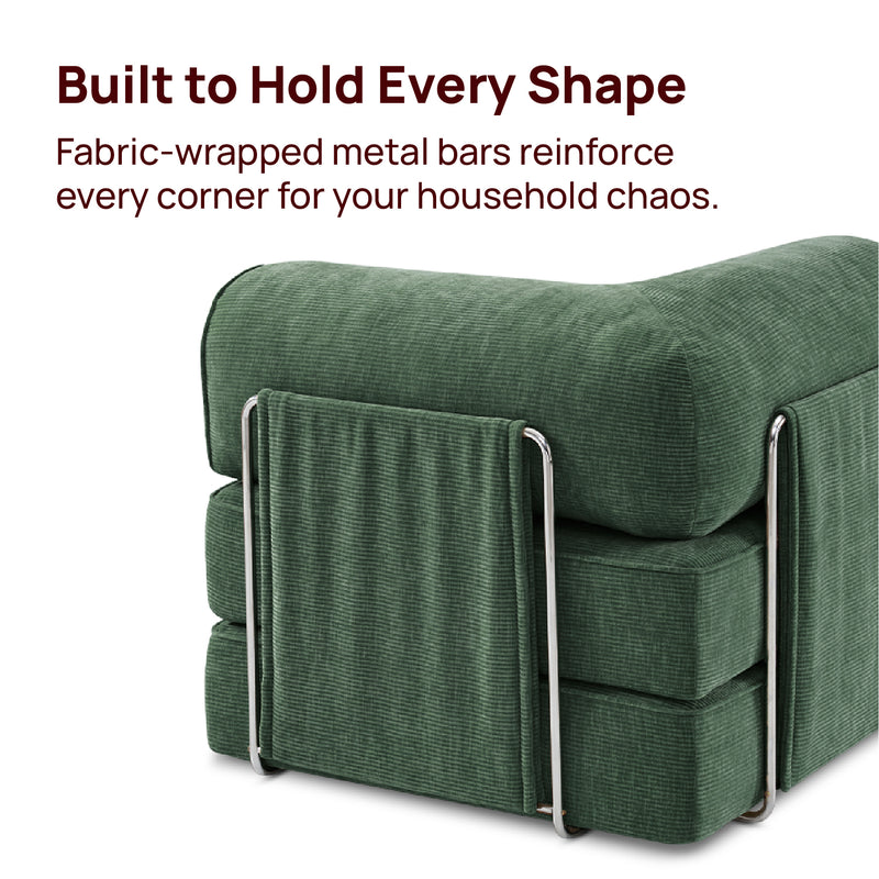 JelliCouch L-Shaped Sectional Corner Closed