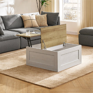 Blake coffee table detail, White Oak, no insert