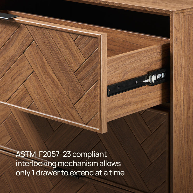 Axis 3-Piece Bedroom Set (6-Drawer Dresser, Nightstands)