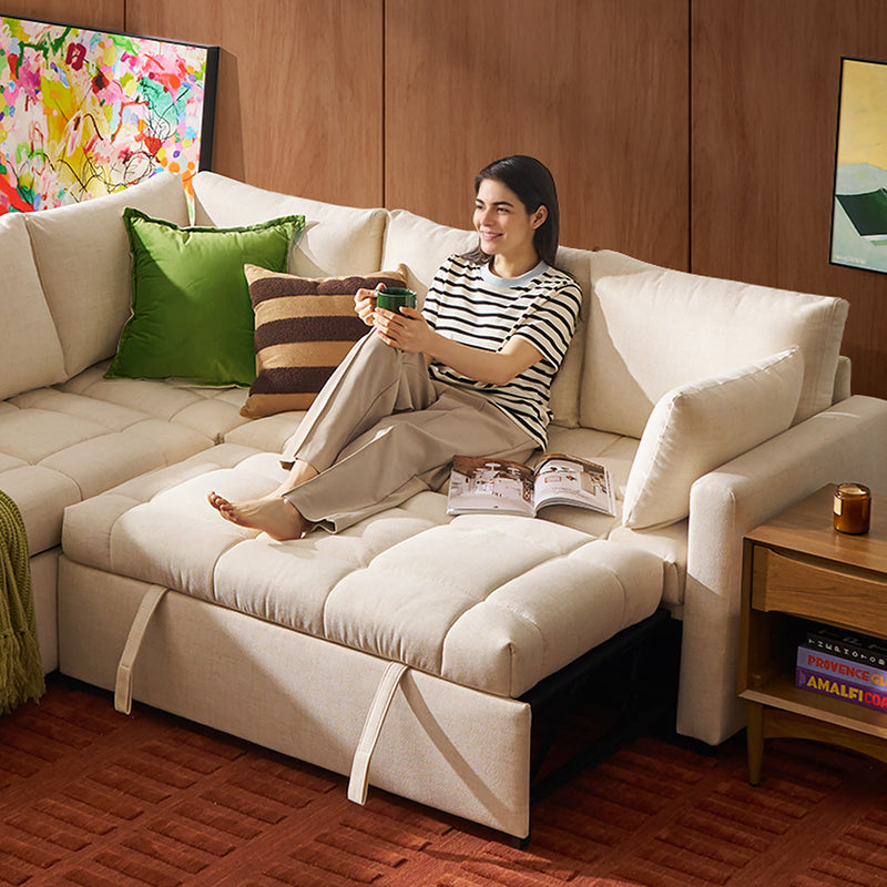 SleepStash 2 Seater Armless Pull-Out Sleeper
