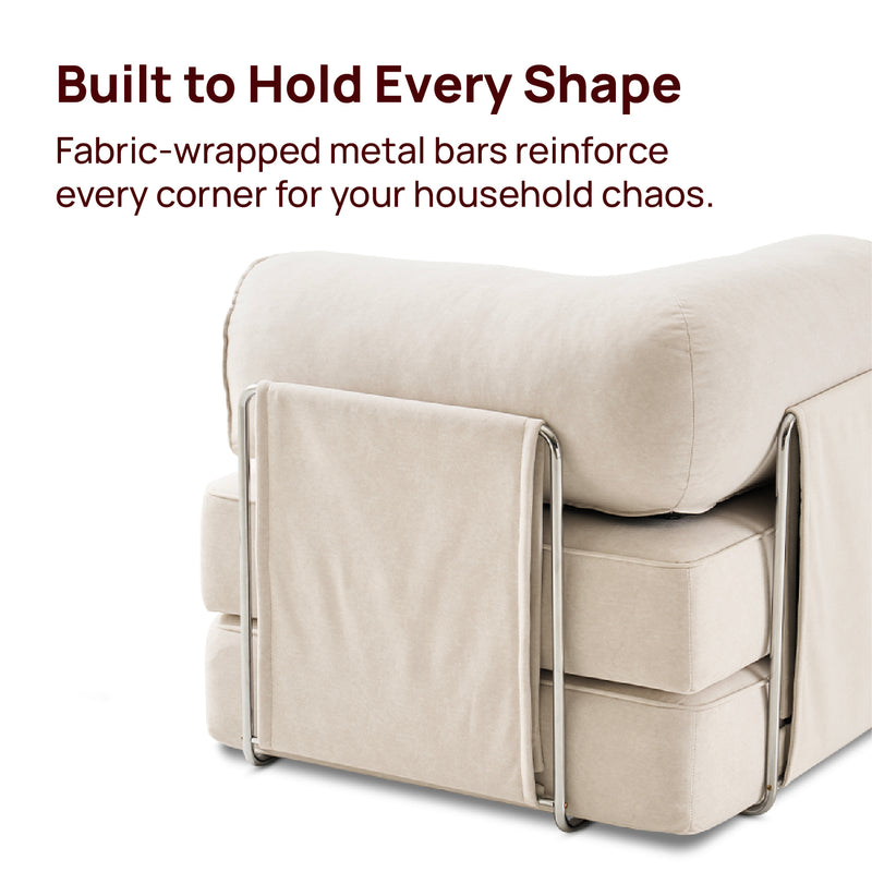 JelliCouch L-Shaped Sofa, Corner Closed
