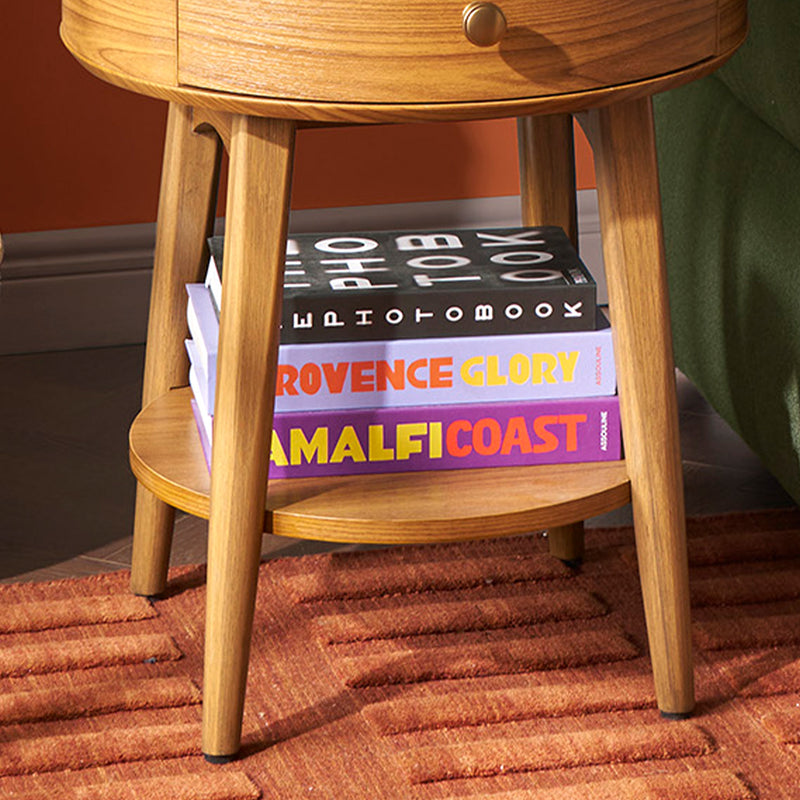 Retrovie Mid-Century Modern Round Side Table