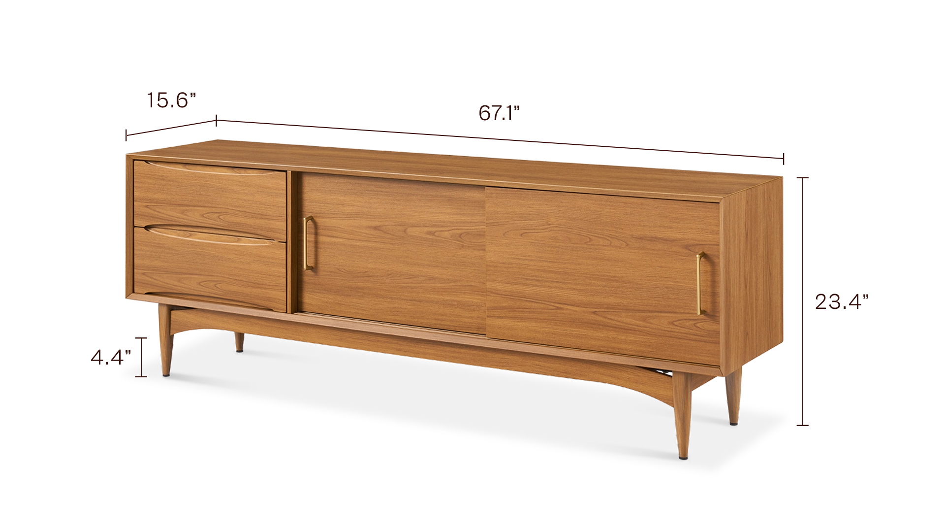 Retrovie 67" TV stand media console