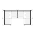 6-Seat U-Shaped Slipcover