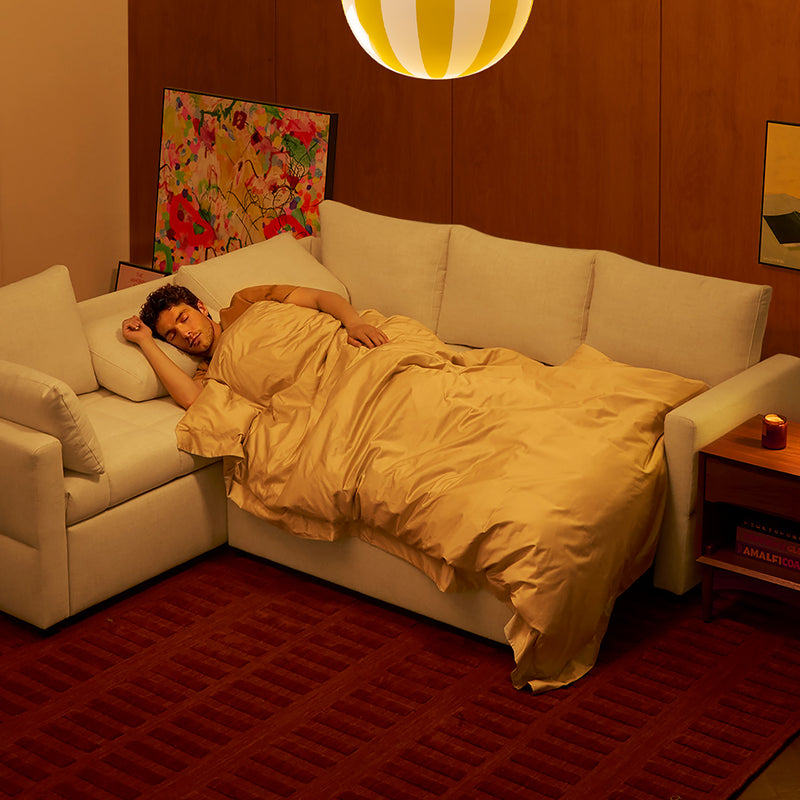 SleepStash 2 Seater Armless Pull-Out Sleeper