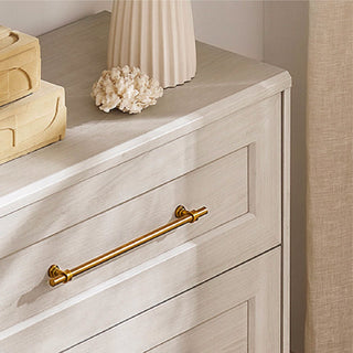 Blake 3 Drawer Dresser, White Oak Set of 2 - detail