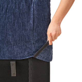 Macy Washable Slipcover Only (Pit-sectional), Navy Blue Chenille