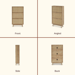 Hannah Shoe Cabinet, Riviera Oak