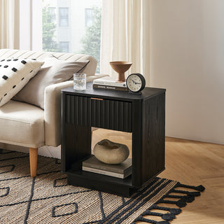 Brooklyn Nightstand, Black Oak