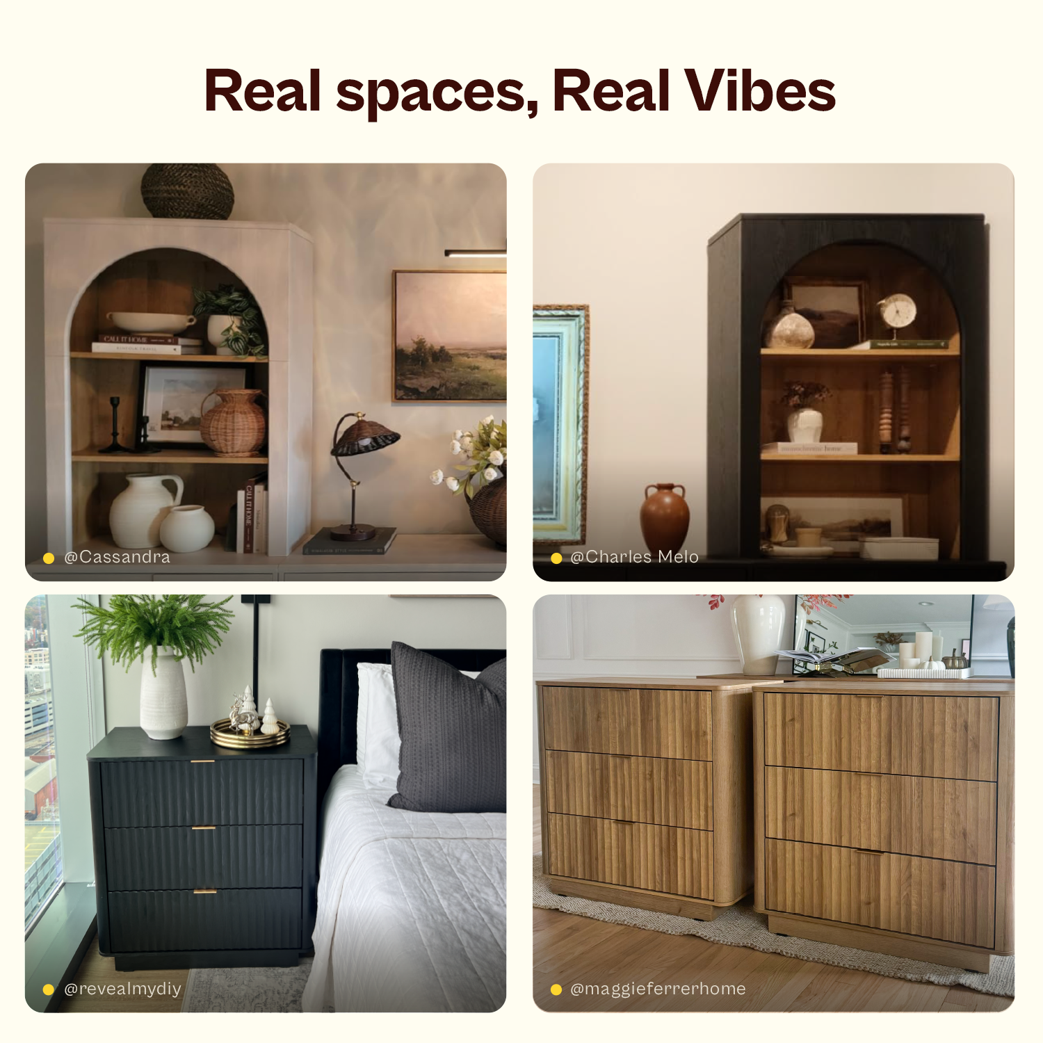 Brooklyn Hutch Dresser (Black Oak)