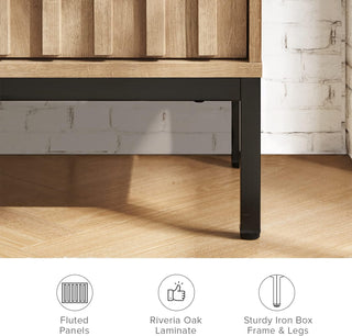 Norwin 64" TV Stand + 2-Door Cabinet Set