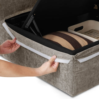 Macy Washable Slipcover Only (3 Seater), Keystone Gray Chenille