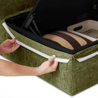 Macy Washable Slipcover Only (Pit-sectional), Moss Green Chenille