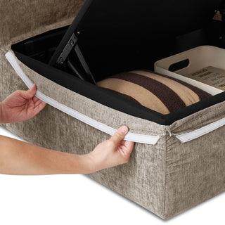 Macy Washable Slipcover Only (3 Seater), Taupe Chenille