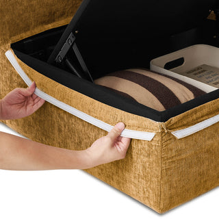 Macy Washable Slipcover Only (Pit-sectional), Ochre Yellow Chenille