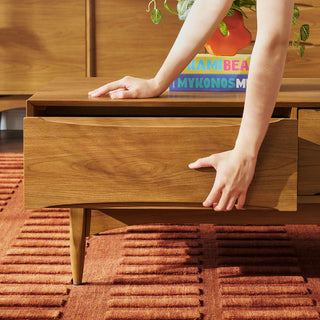 Retrovie Mid-Century Modern 47" Storage Coffee Table
