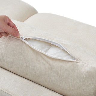 Macy Pit-sectional Sofa, Alpine Beige Chenille