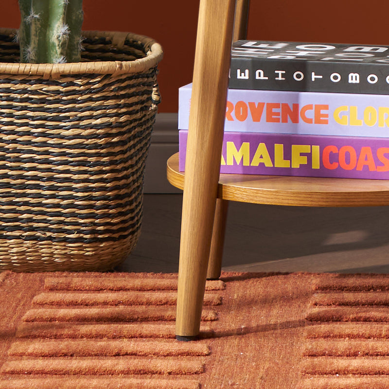 Retrovie Mid-Century Modern Round Side Table