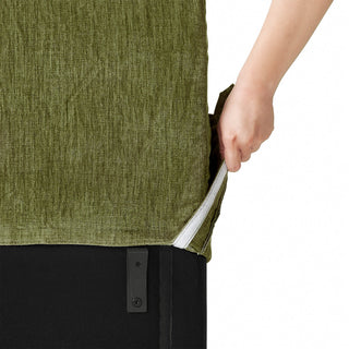 Macy 4 Seats Modular Sectional Sofa with Fully Removable Covers, Large Storage (Moss Green Chenille)