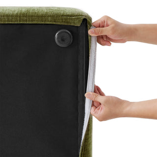 Macy Washable Slipcover Only (3 Seater), Moss Green Chenille