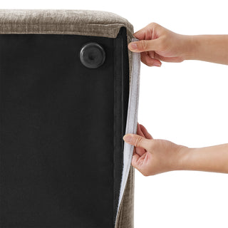 Macy Washable Slipcover Only (3 Seater), Taupe Chenille