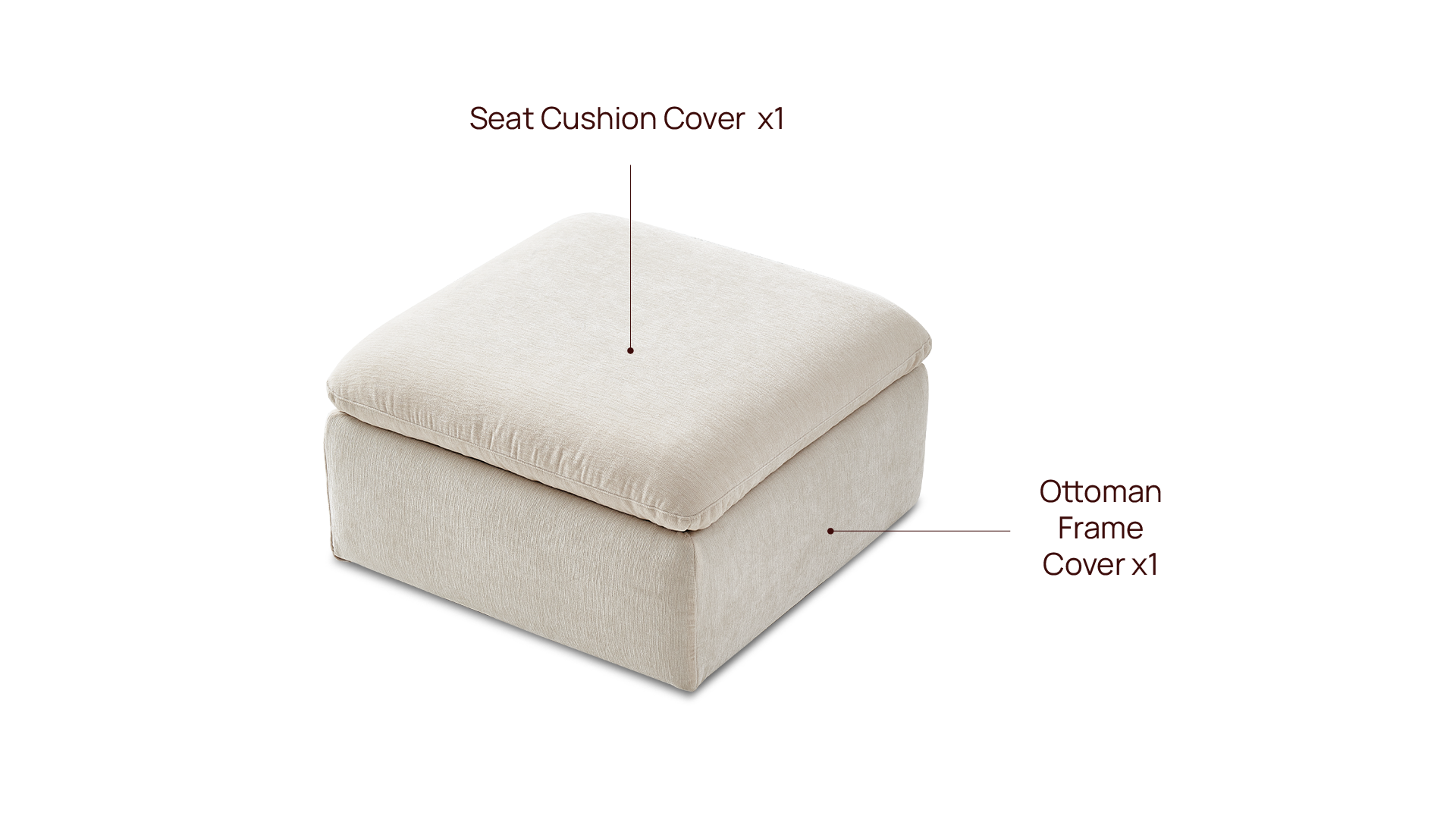 Storage Ottoman Slipcover