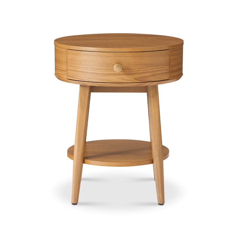 Retrovie Mid-Century Modern Round Side Table