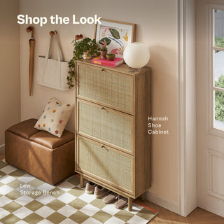 Hannah Shoe Cabinet, Riviera Oak