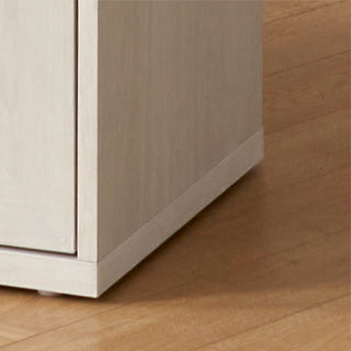 Blake Modular Storage Cabinet Acrylic, White Oak Single - heavy base