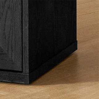 Blake Modular Storage Cabinet Acrylic, Black Oak Single - heavy base