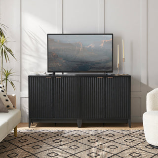 Brooklyn Modular Cabinet in Black Oak, cabinets configured as a modular run