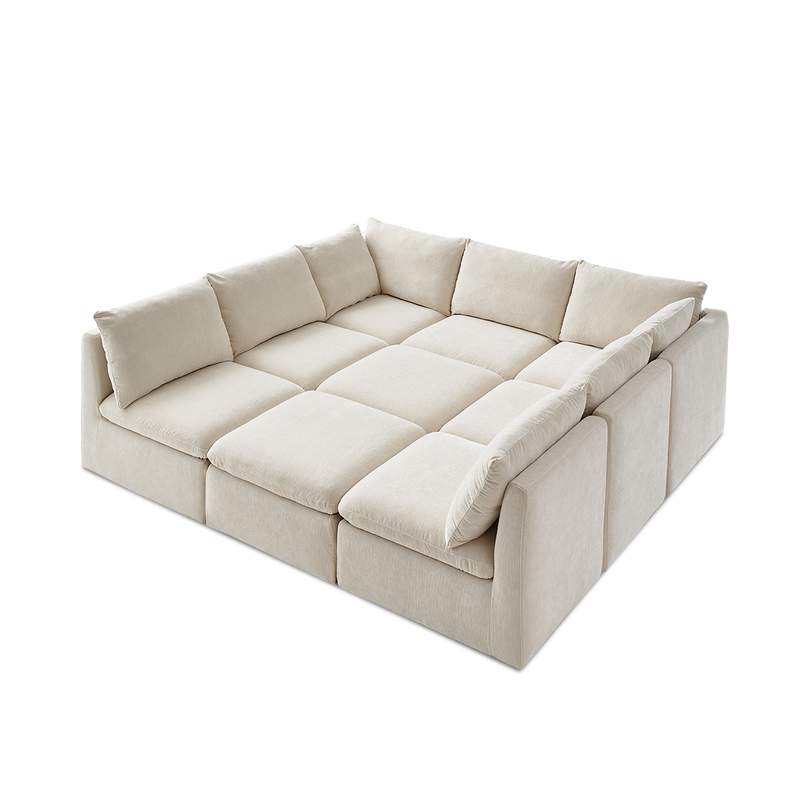 Macy Slipcover Only - 9-Seat Pit Sectional