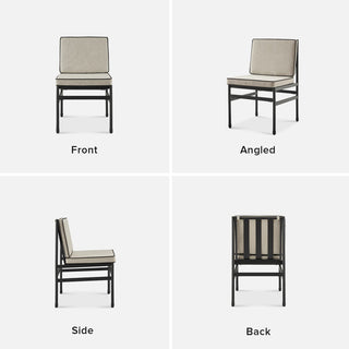 Odelia Bistro Outdoor Dining Chairs (Beige Olefin)