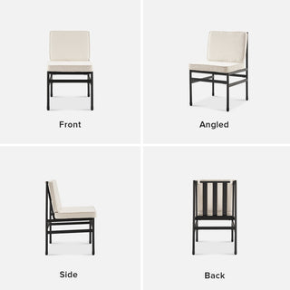 Odelia Dining Chairs (Pearl White Bouclé)