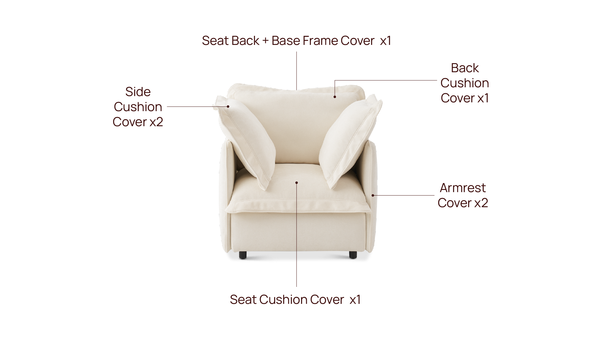 Qoosh Armchair Slipcover