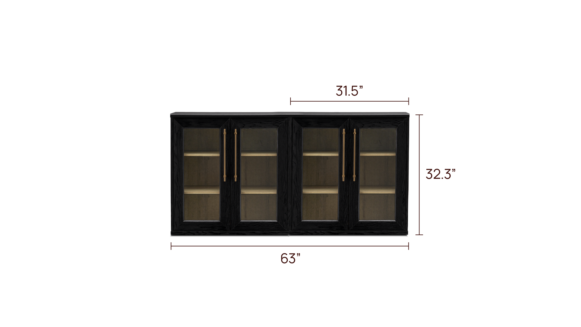 Blake Modular Storage Cabinet Acrylic Set of 2
