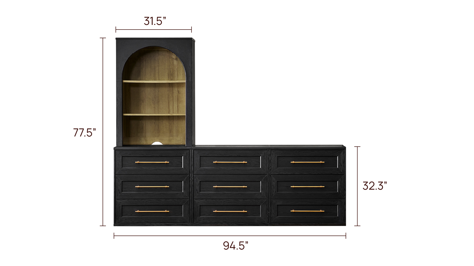 Blake L Shape Entertainment Center Style 1
