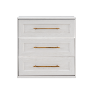 Blake 3 Drawer Dresser, White Oak