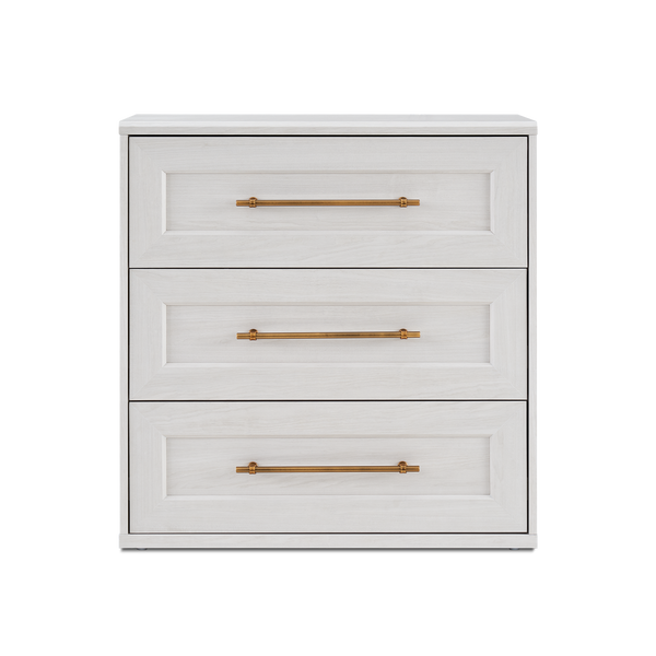 Blake 3 Drawer Dresser, White Oak Single Blake 3 Drawer Dresser, White Oak Single
